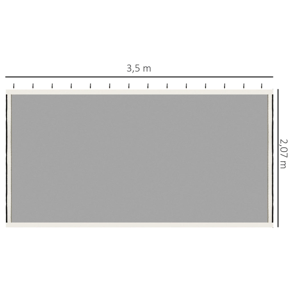Zanzariere per gazebo 3x4m ¨C Xylo ¨C Set 4 pezzi con zip e ganci
