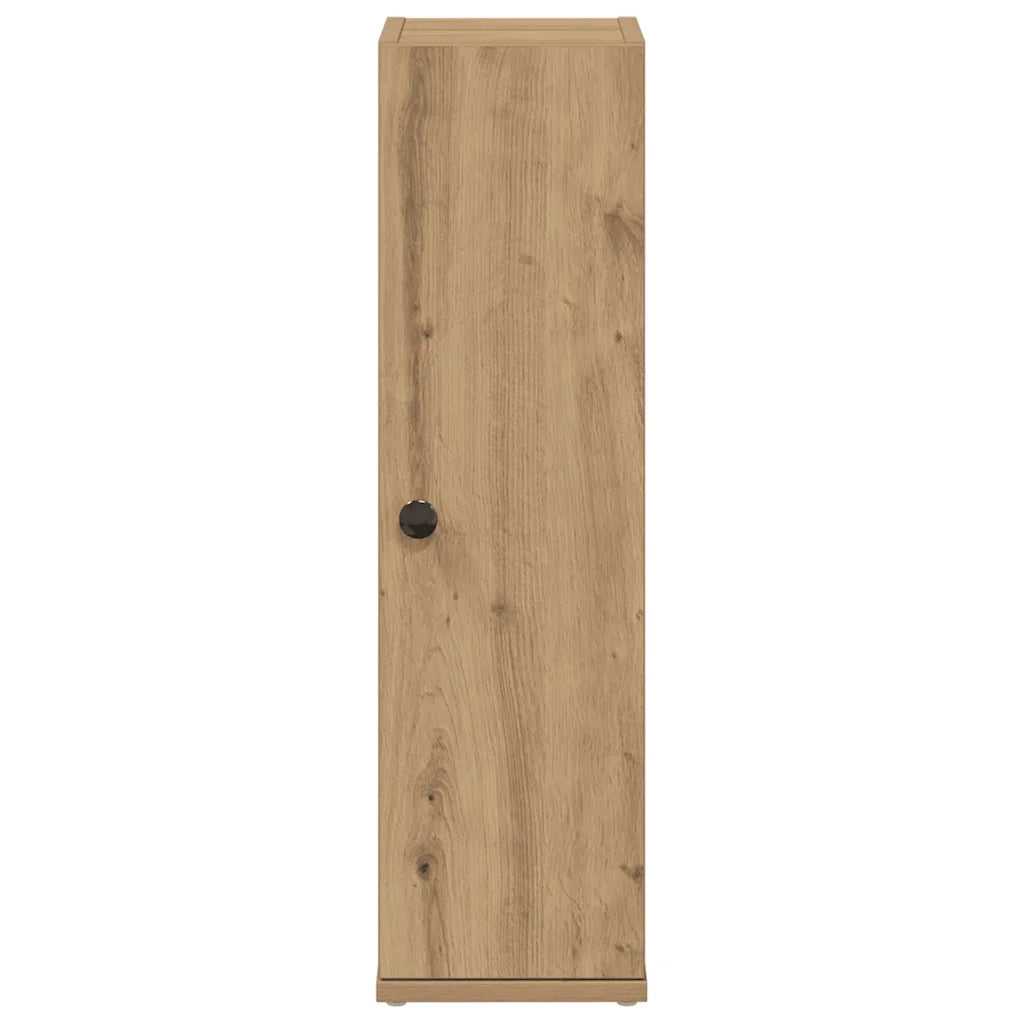 Mobile da Bagno con Portarotolo Rovere Artigianale 20,5x22x72cm 858523