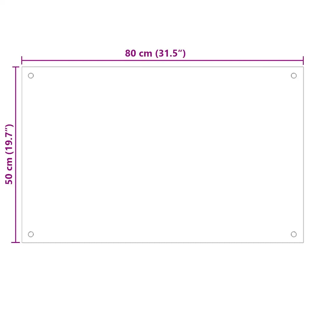 Paraschizzi per Cucina 2 pz Neri 80x50 cm in Vetro Temperato 3315799