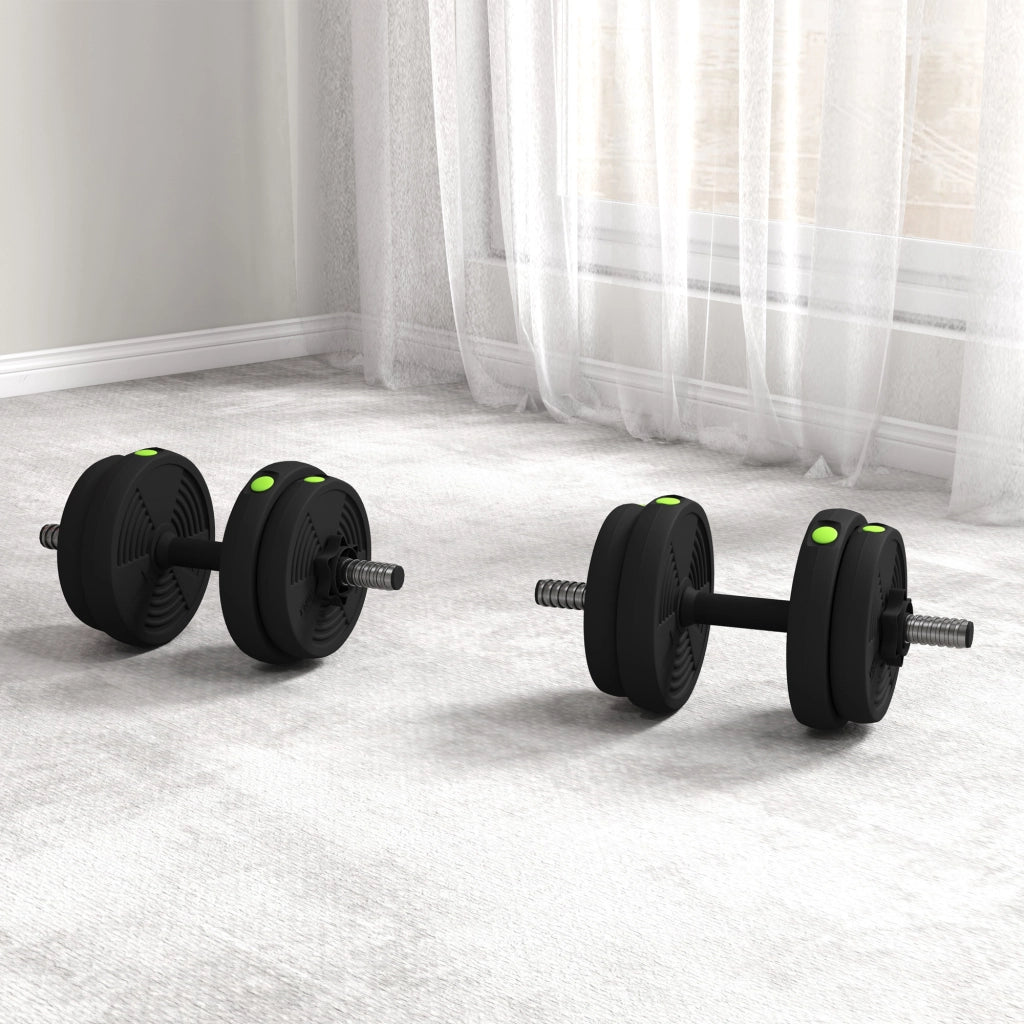 Manubri Regolabili 2 in 1 ¨C Minimal ¨C 15 kg Nero e Verde