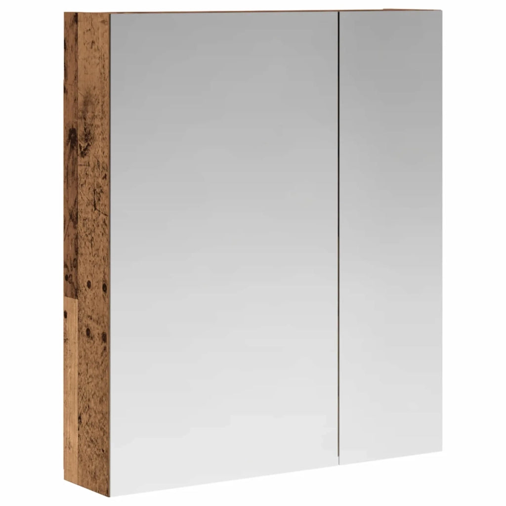 Mobiletto per specchio da bagno Legno vecchio 60 x 14,5 x 70 cm 889061