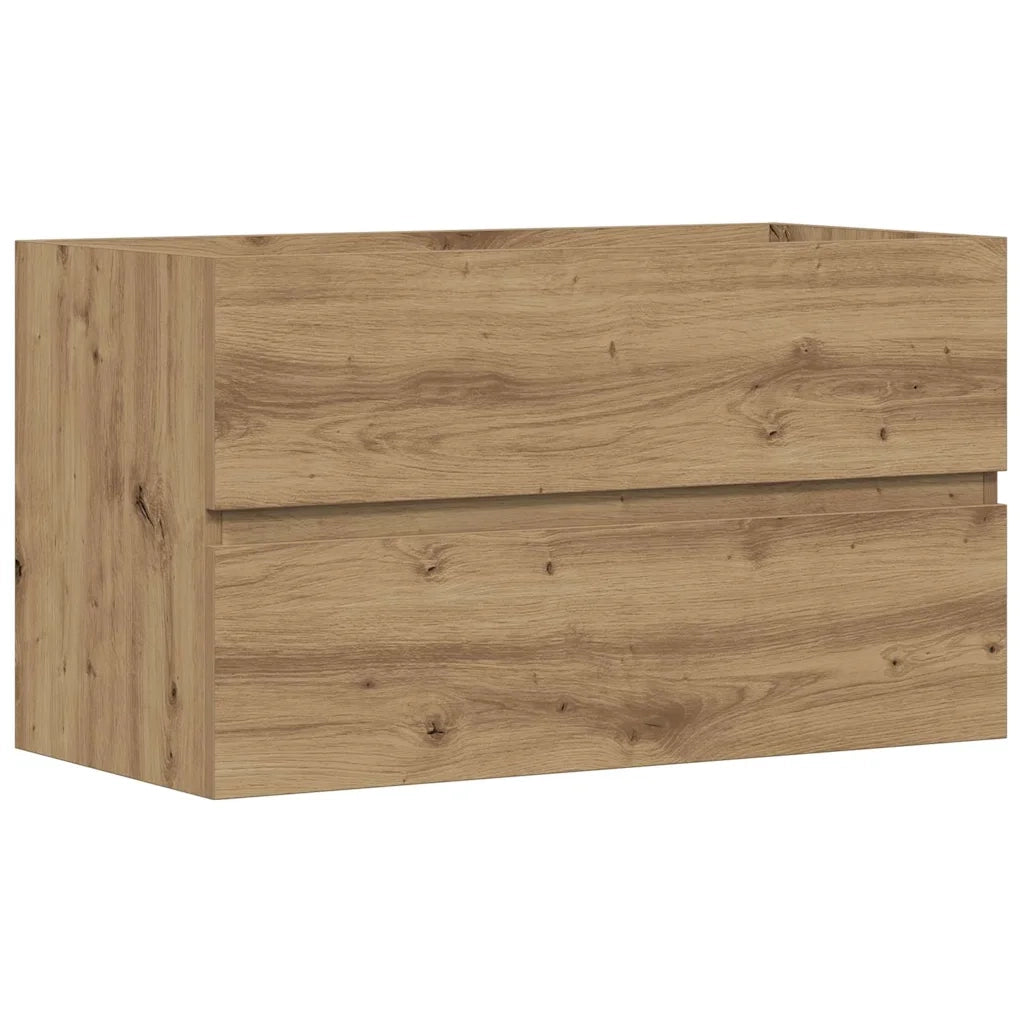 Mobile Lavabo Rovere Artigianale 90x38,5x45 cm in Truciolato 856250