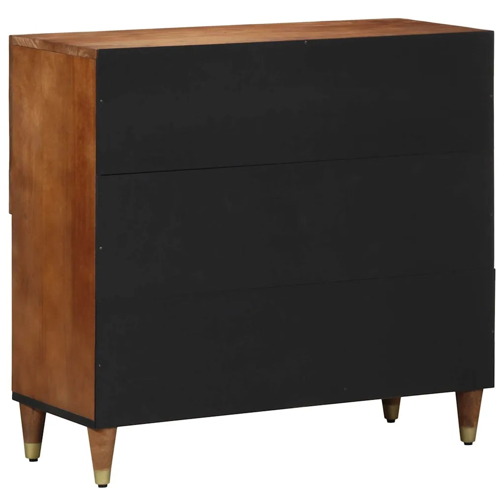 Credenza Marrone 80 x 33 x 75 cm Legno di mango massello 4018763
