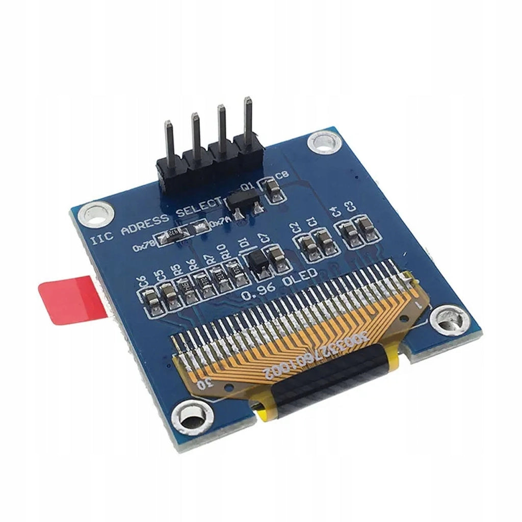 Modulo Display OLED 0,96" Rosfix – Alta Qualità Immagine, 4 Pin, Bianco | Risoluzione 128x64, I2C