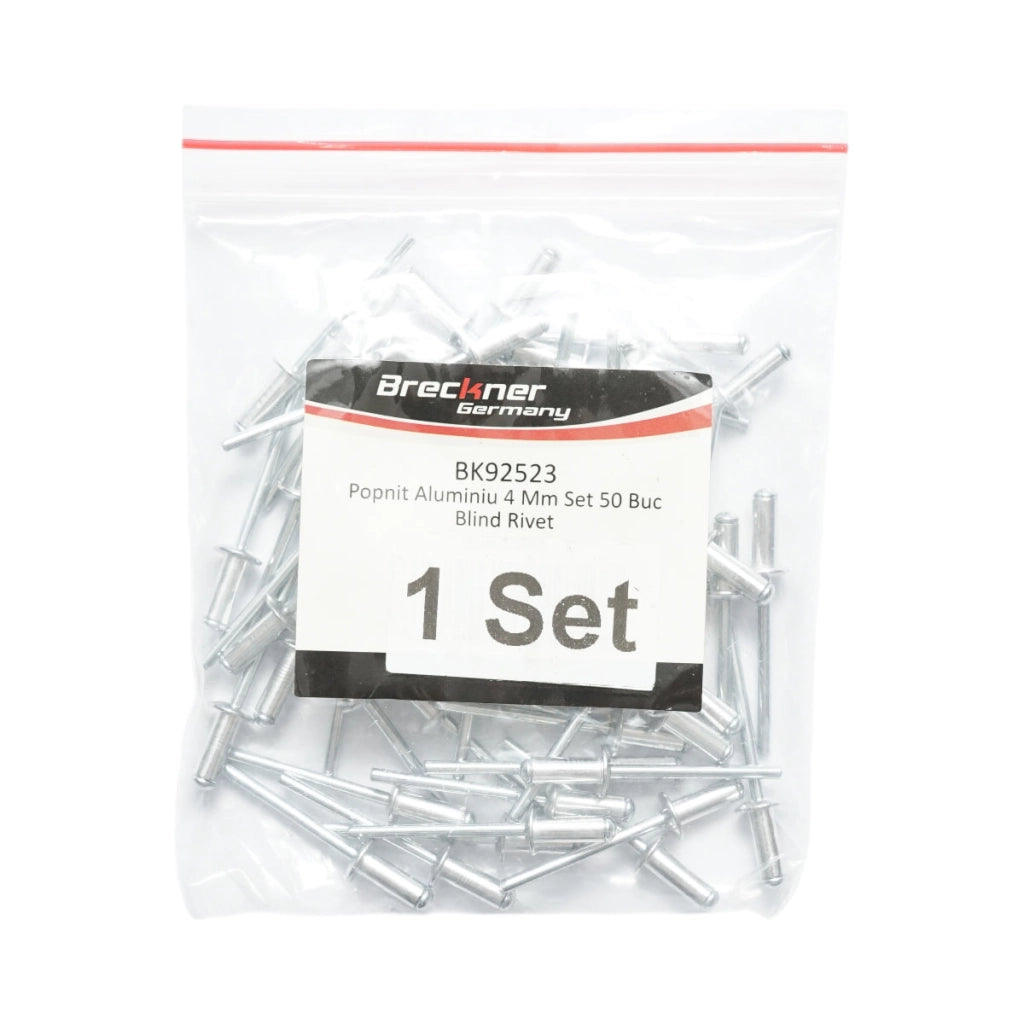Rivetti a strappo in alluminio 4x9,5 mm, 50 pezzi/set Breckner Germany