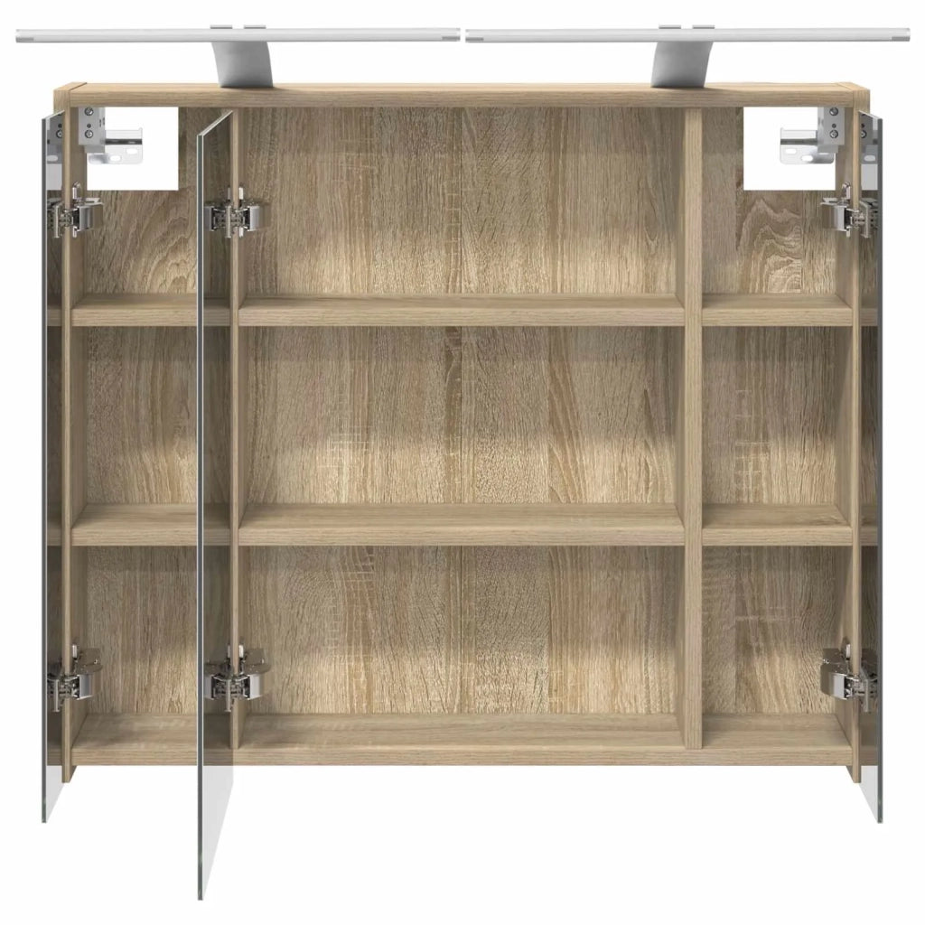 Mobiletto per specchio da bagno Rovere Sonoma 889177