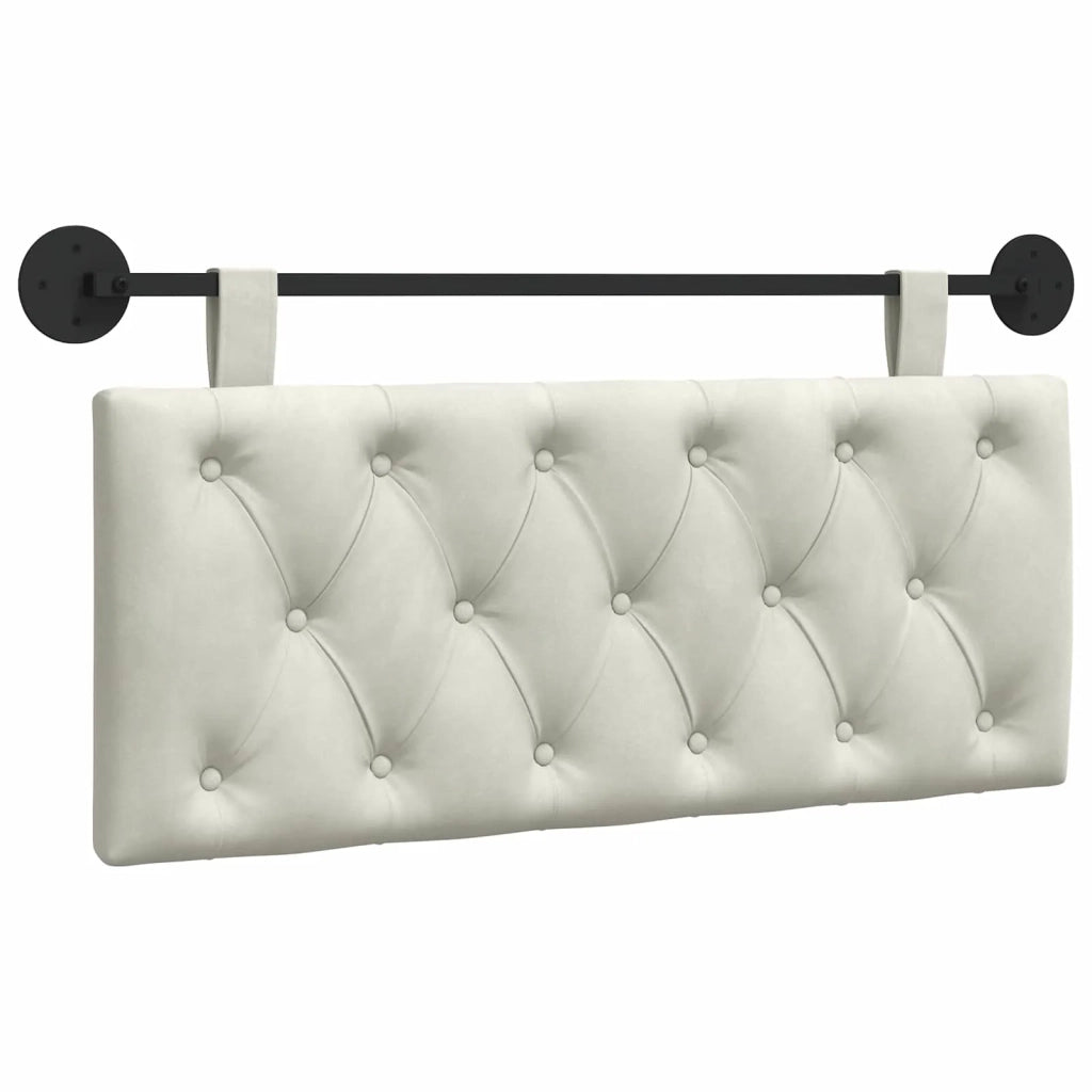 Testiera | Testata sospesa Con luce LED Crema Velluto
