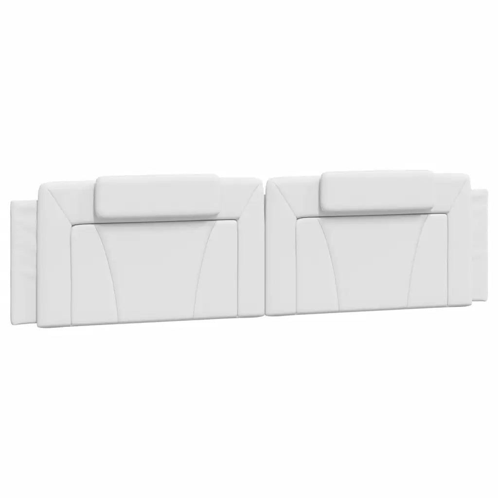 Cuscino Testiera Viana Bianco 200 cm in Similpelle 374815