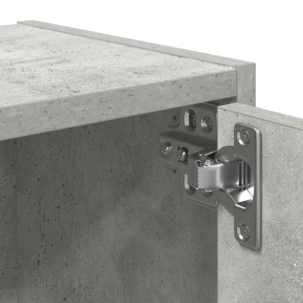 Libreria Grigio Cemento 40x24x77 cm in Legno Multistrato 860367