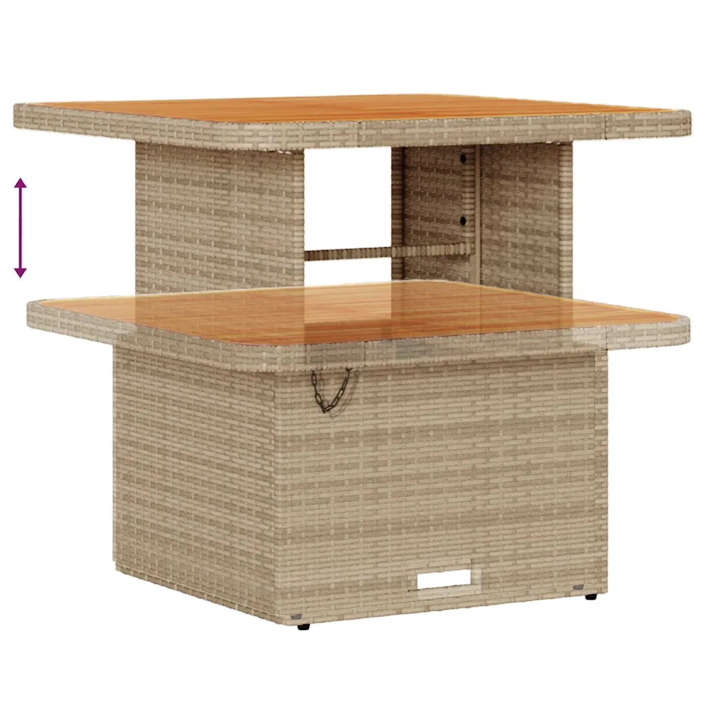 Set Divano da Giardino 8 pcs Beige e Crema polyrattan 3363821
