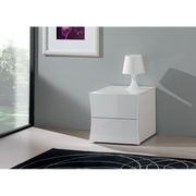 Comodino Arco – 2 cassetti – 50x41x40 – Bianco Lucido