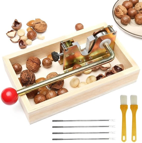 Strumento per Sgranare Noci, Adattabile, con Funzione di Leva, Facile Sgranatura di Diverse Noci, Adatto per Noci di Pecan, Macadamia, Noci di Pecan, Noci di Pecan, Paranoci
