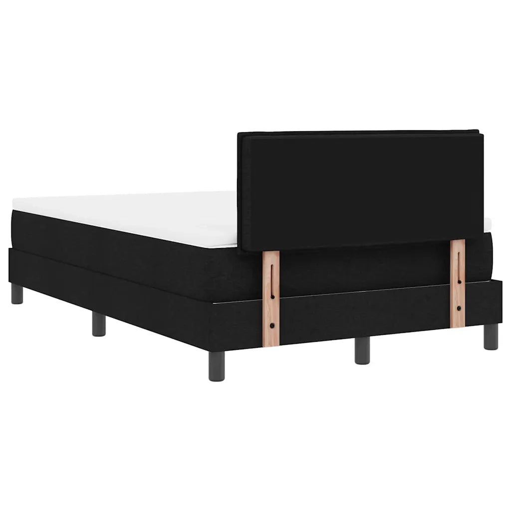 Letto a molle con testiera Nero 120 x 190 cm Tessuto 3338596