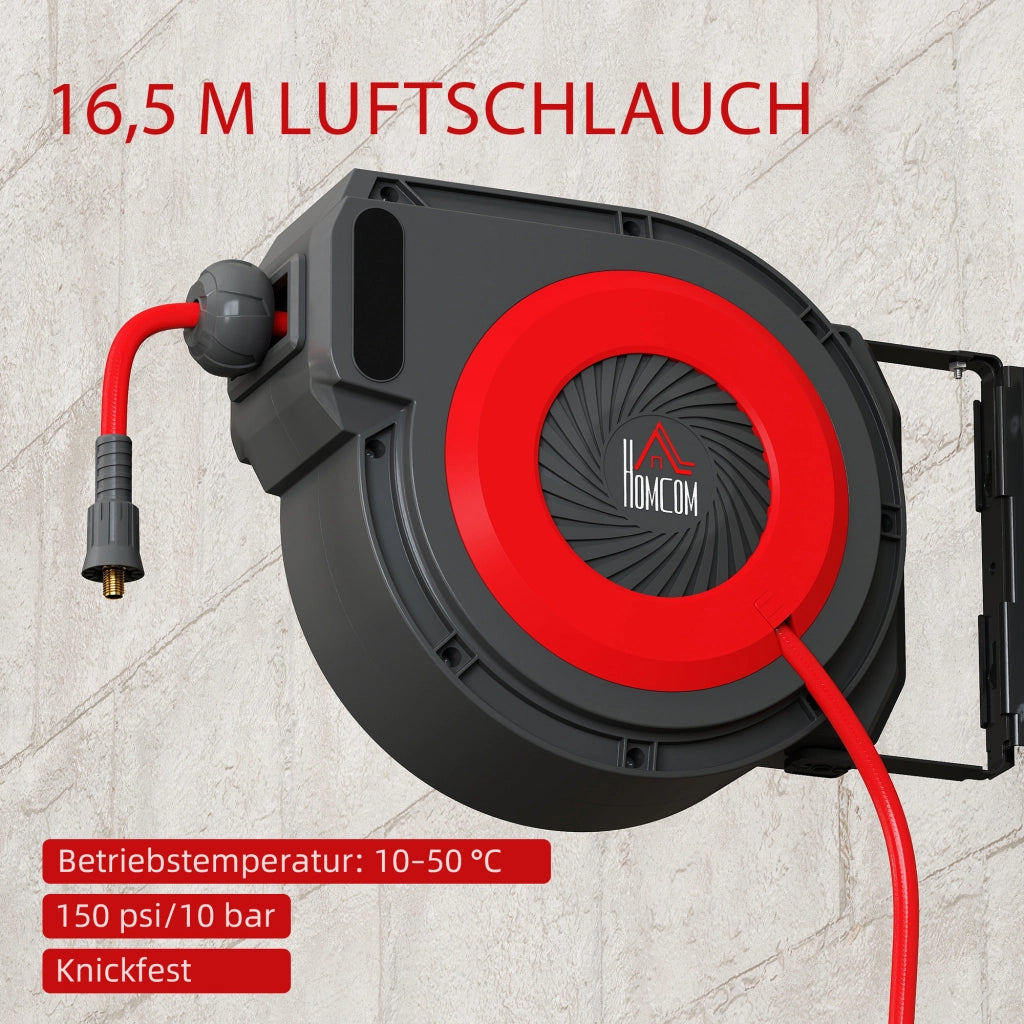 Avvolgitubo per Irrigazione ¨C Minimal ¨C 16,5 m, Rosso e Nero