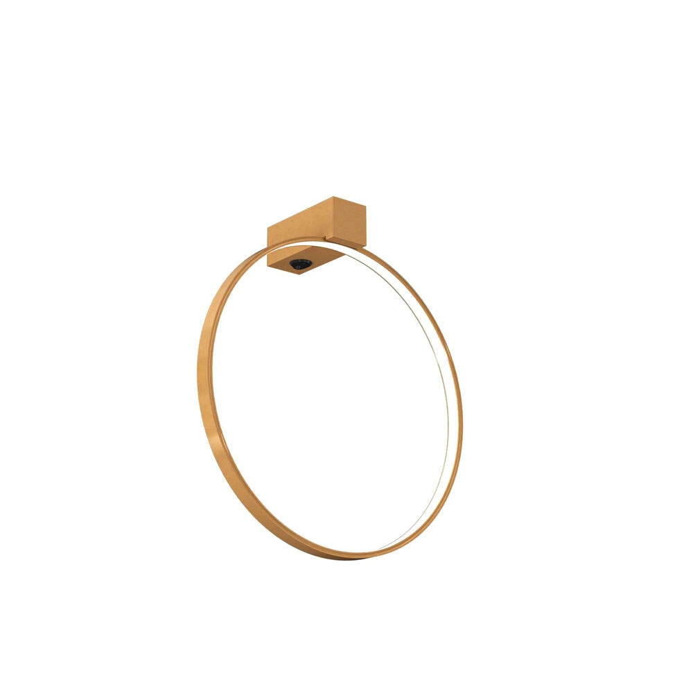 Applique da parete oro anello 27cm LED 8,4W 3000K Shilo