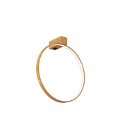 Applique da parete oro anello 27cm LED 8,4W 3000K Shilo