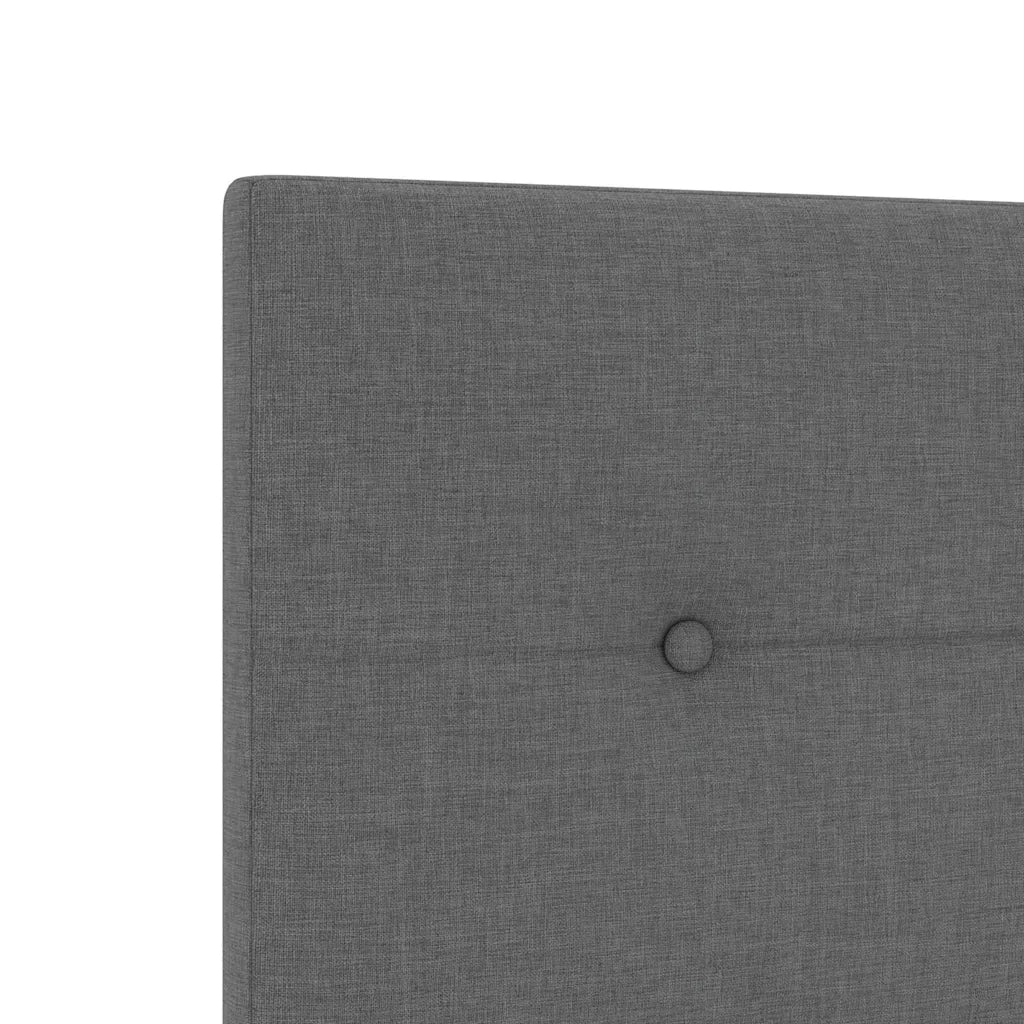 Testiera LED con strisce LED Grigio scuro 144 cm Tessuto 3338424
