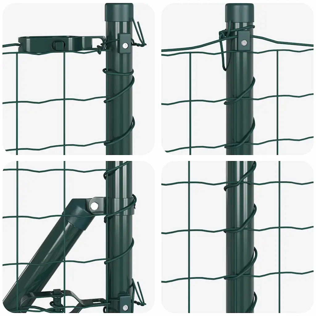 Recinzione con Posto Verde 0,6 x 50 m Acciaio e PVC 3350602
