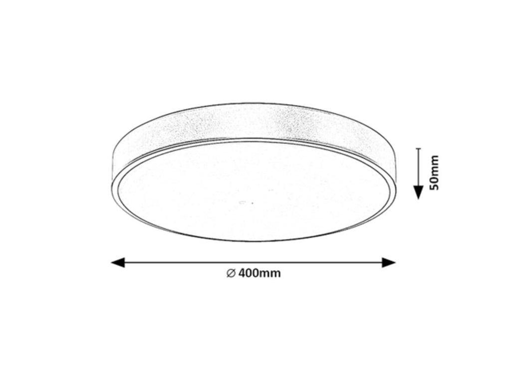 Plafoniera LED Rabalux Tesia 40cm 36W ottone tonda