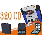 Trade Shop - Borsa Porta Cd 320 Posti Raccoglitore Custodie Cd Dvd Valigetta A Cerniera Cd320p -
