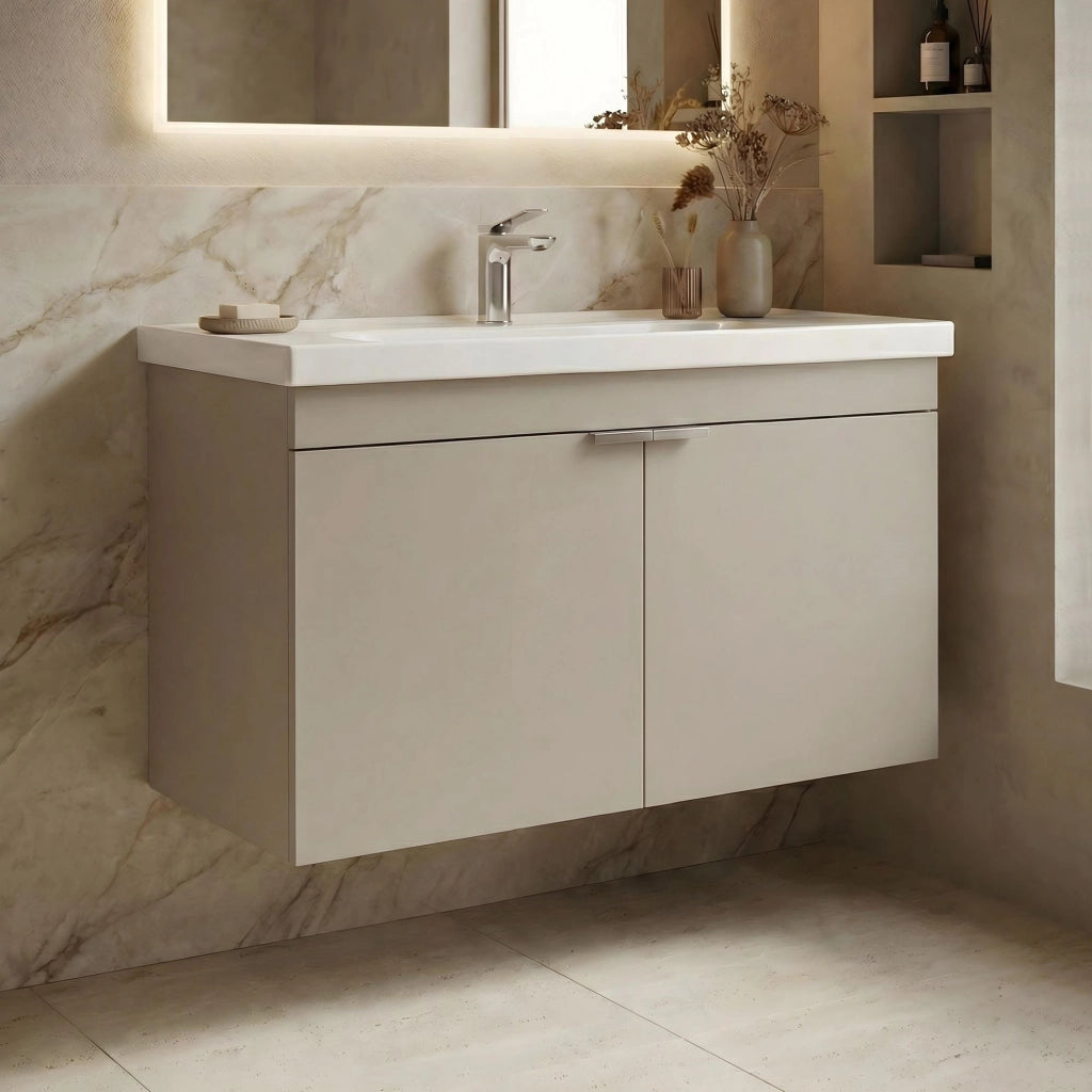 Mobile lavabo "Desna 80" - 80 x 45 x 58 cm - Sabbia