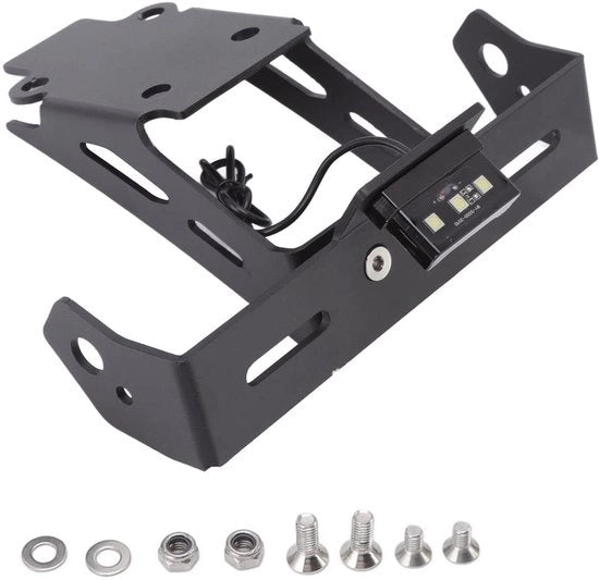 Supporto di targa per motocicletta con illuminazione LED