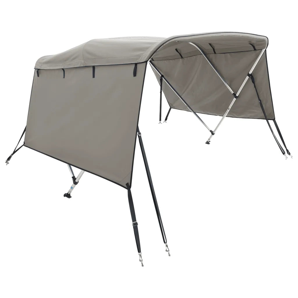 Bimini di Prua con Pareti Laterali 3 Archi 183x(137-152)x137cm