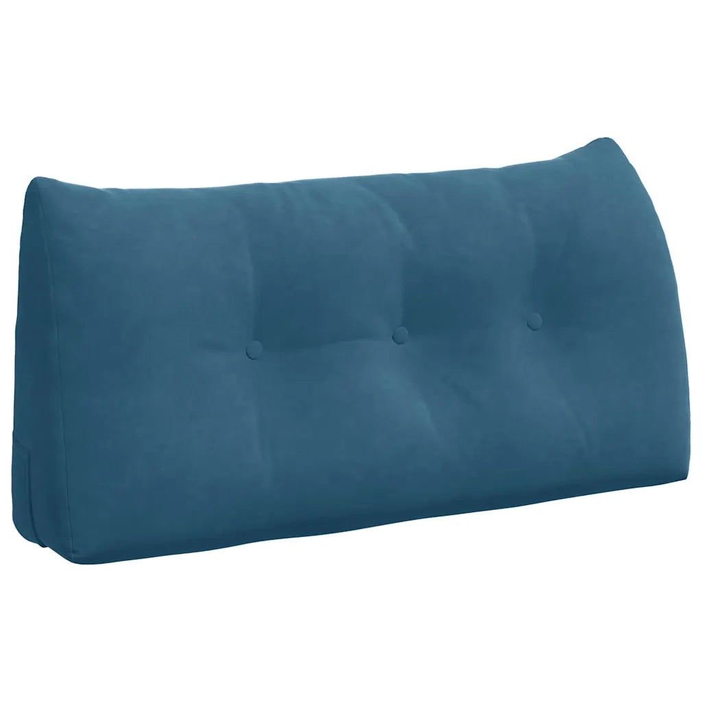 Cuscino per Schiena Blu 100 x 24 x 50 cm Velluto 42014457