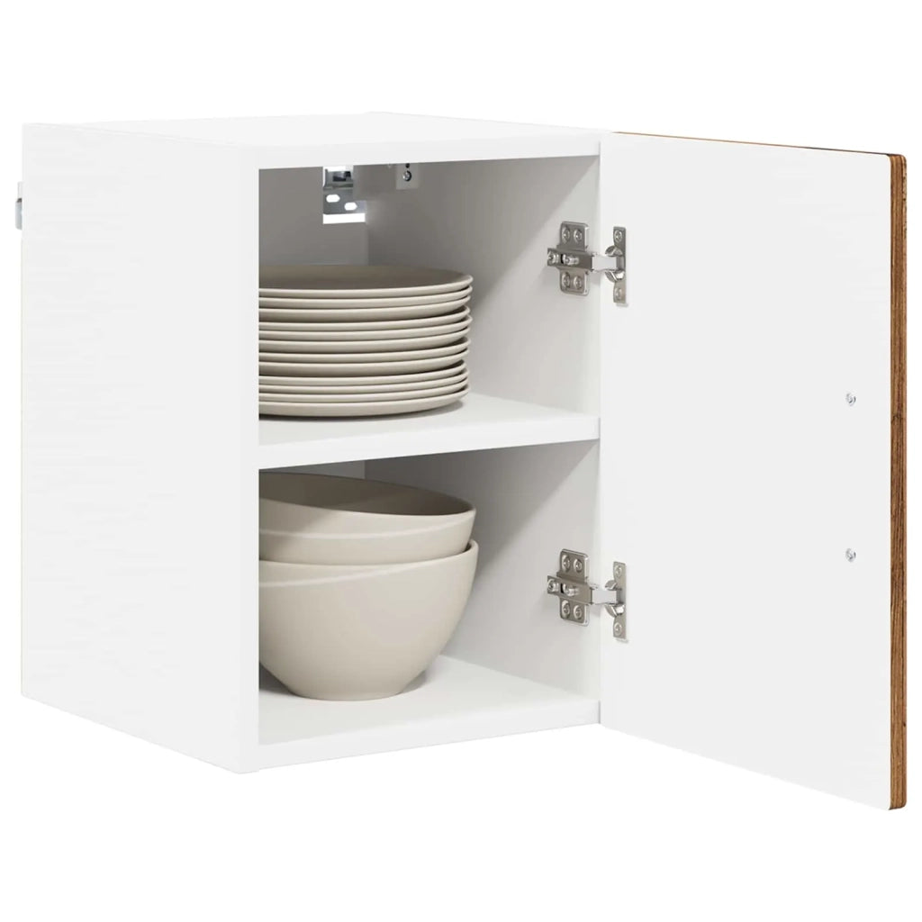 Armadietto a muro LUCCA 2 pcs Legno antico 30 x 31 x 40 cm 884871