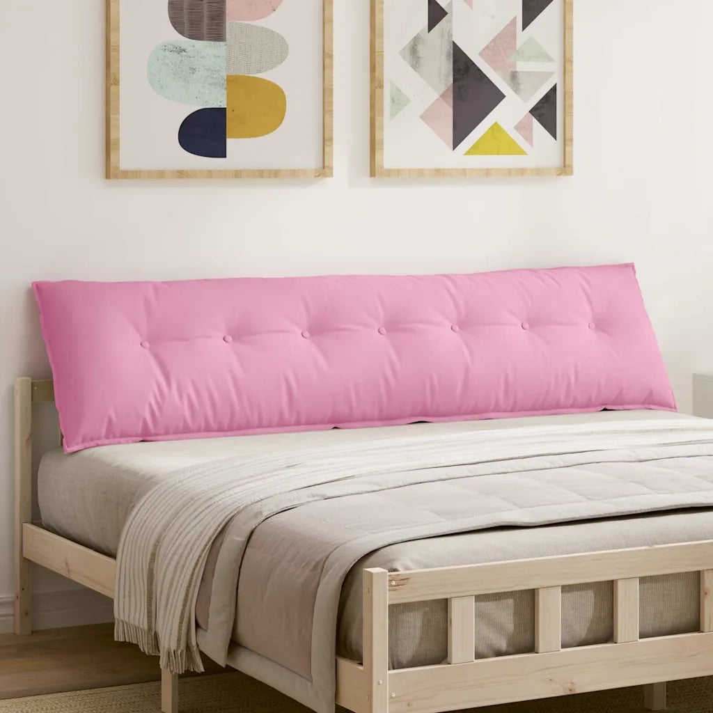 Cuscino per Schiena Rosa 200 x 19 x 50 cm Tessuto 42014974