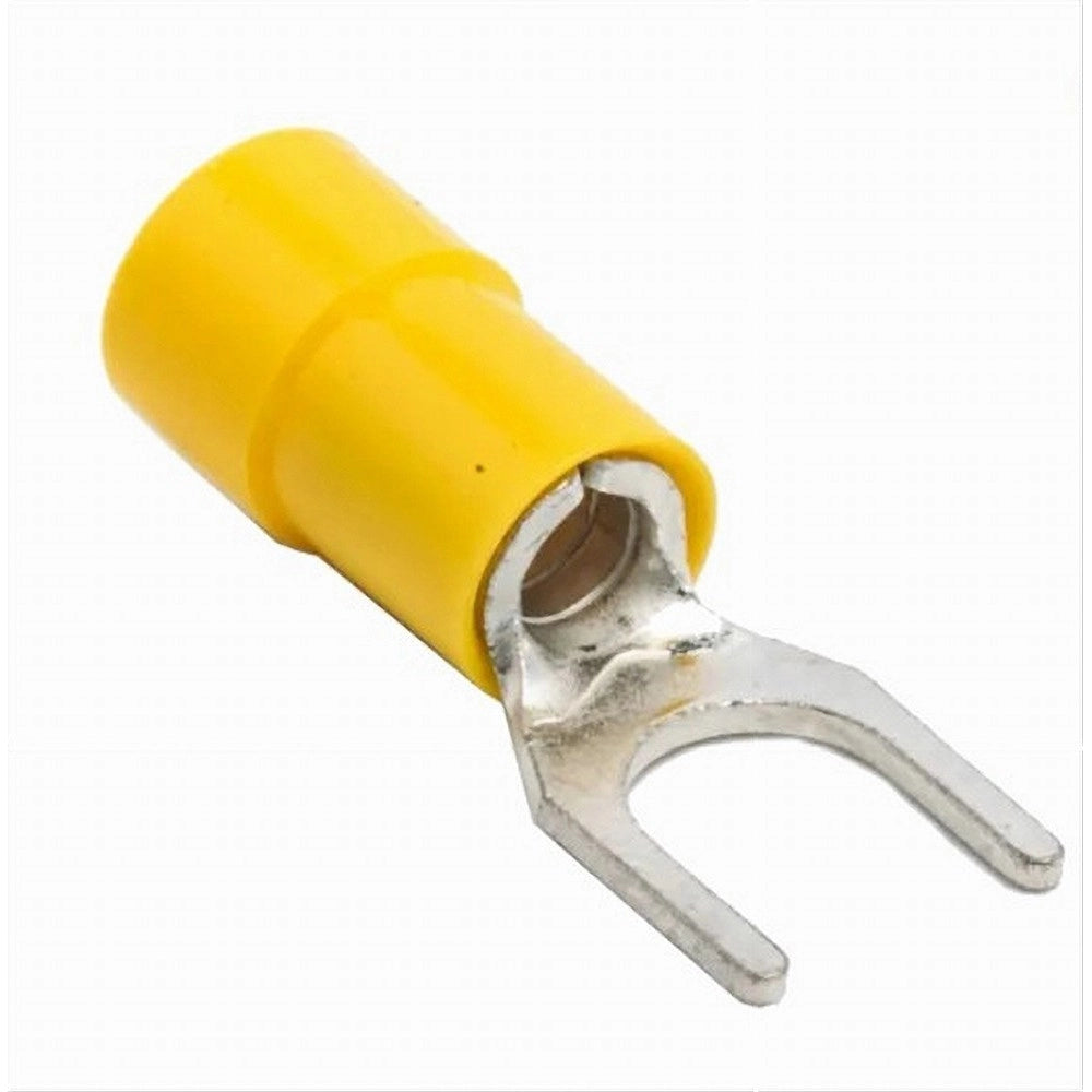 Trade Shop - Set 100 Pz Capicorda A Forcella A Crimpare Per Cavi 0.5-1.5 Mm² Isolato Sv1.25-4 - Giallo