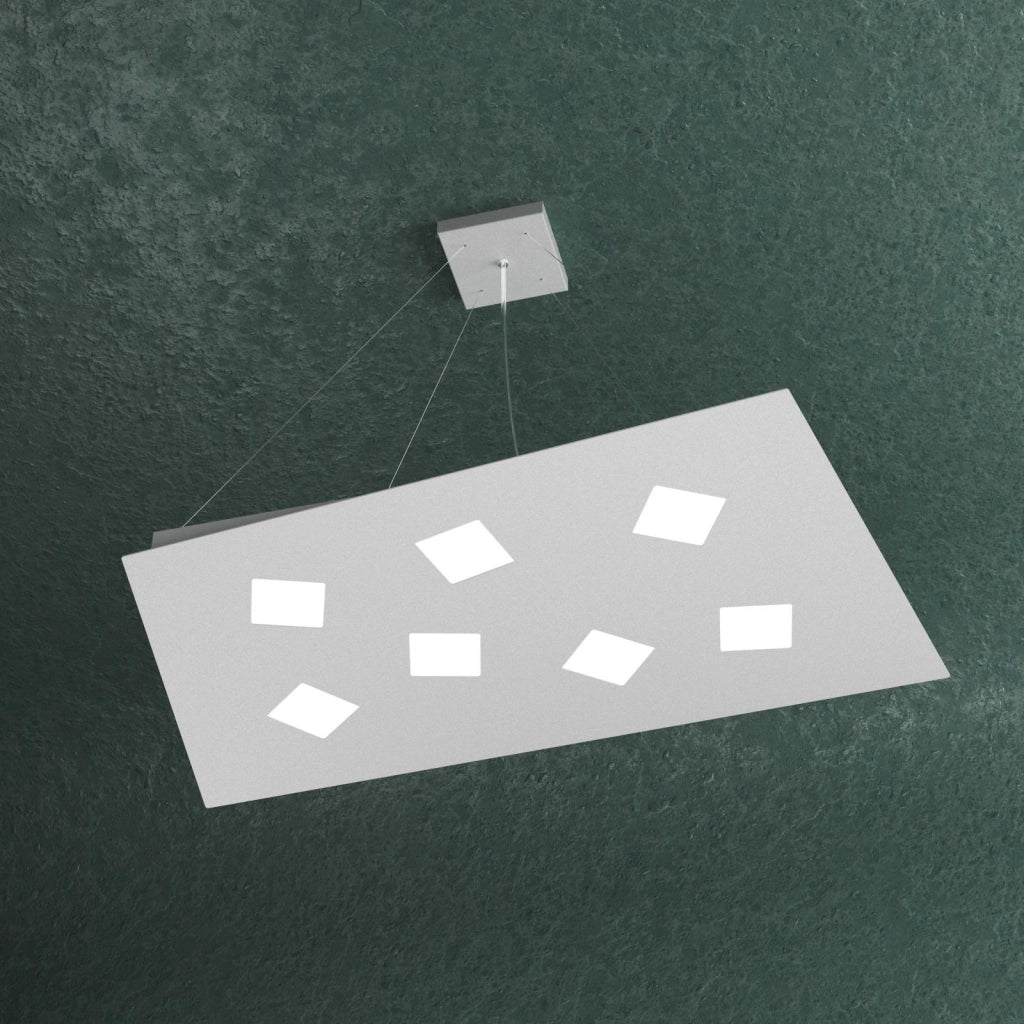 NOTE SOSPENSIONE 7+4 LUCI BIEMISSIONE LUCI GRIGIO 1140-S7+4-GR