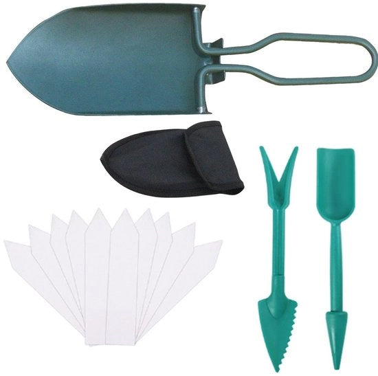 Kit di Avvio per Semi - Incluso 2 Pezzi - 10 Etichette - Acciaio Inossidabile - Design Ripiegabile - Attrezzo Giardino