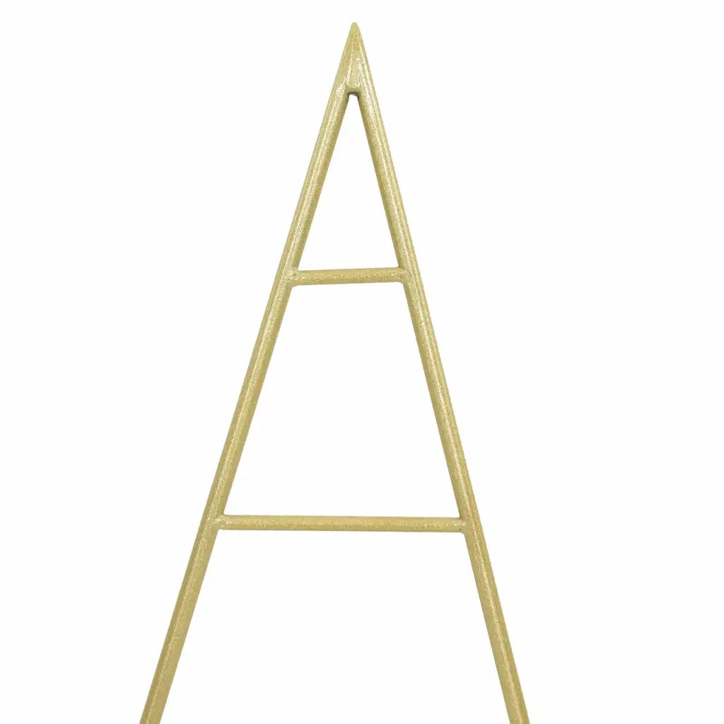 Albero di Natale in metallo con supporto Oro 60 cm 42019163