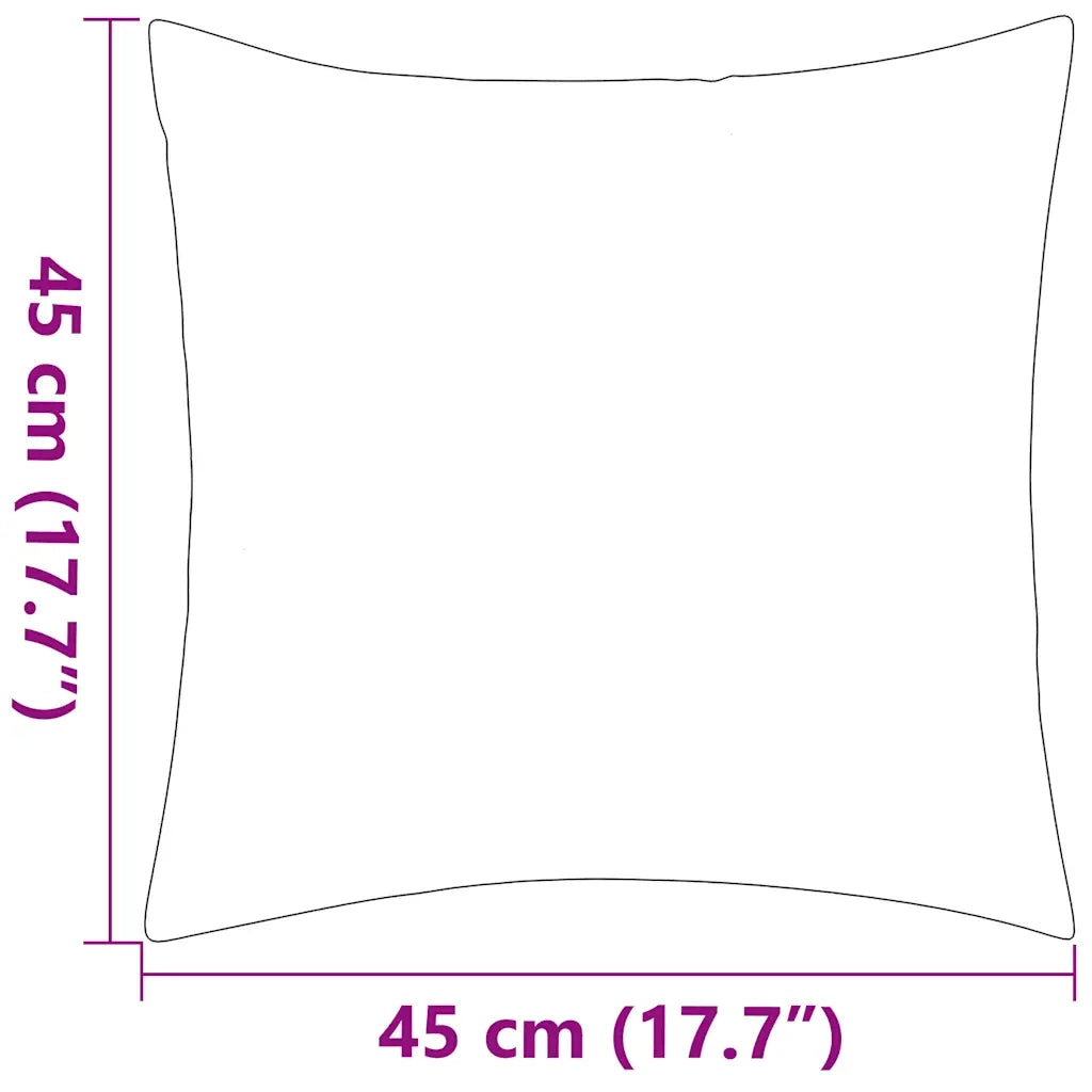 Cuscini da Esterno 2 pz Stampa a Righe 45x45 cm Grigi 132309