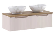 Set mobili bagno 100 cm con piano e lavabo da appoggio Pati Nova Cashmere 100 cm