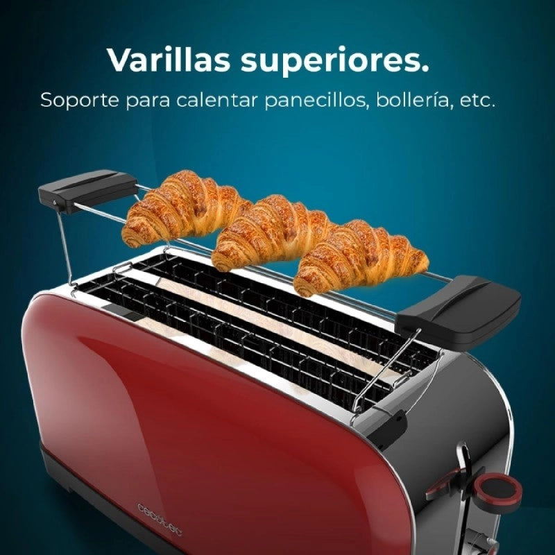 CECOTEC 04827 - Tostapane Toastin' time 1500 Red