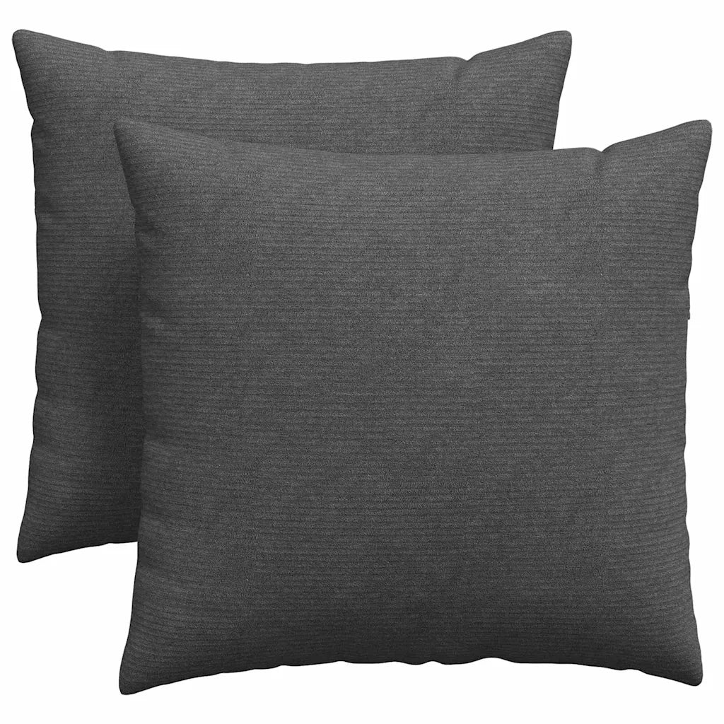 Cuscini da Divano 2 pz | Cuscini per sedie Grigio scuro 45 x 45 cm