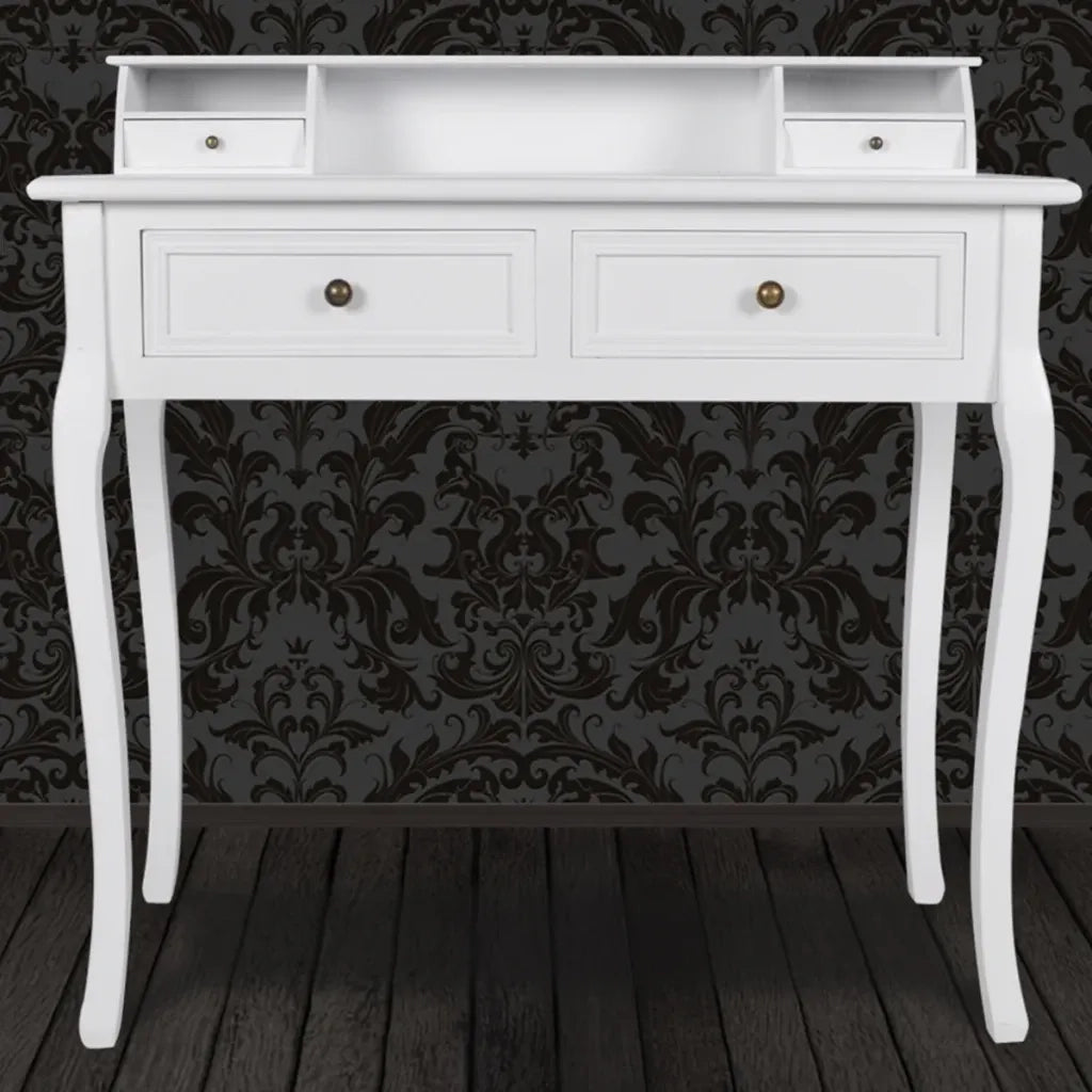 Tavolino da Trucco-Toeletta Moderno Mobiletto Make Up Bianco