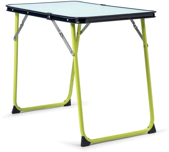 Tavolo pieghevole per bambini - versatile e robusto - 1 pezzo - verde e legno - 60 x 40 cm