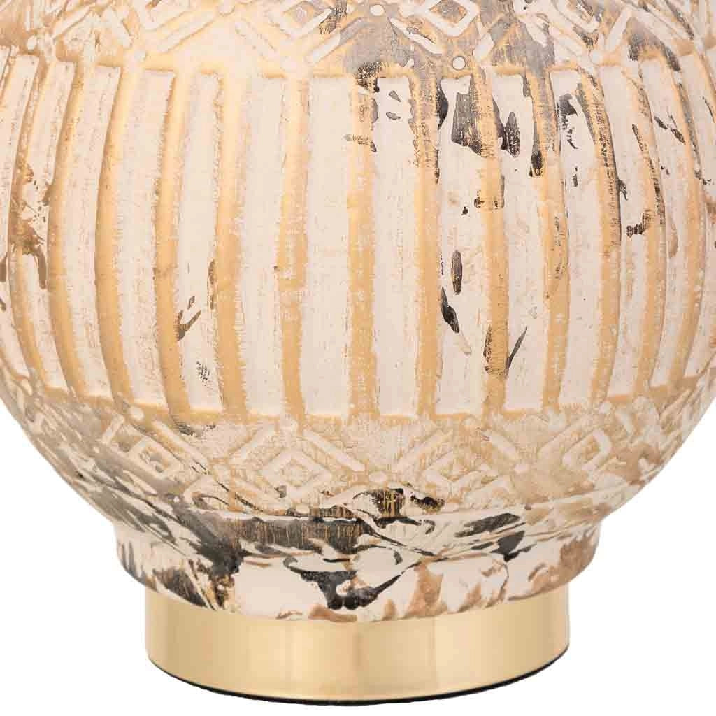 Vaso in ceramica dorata, D21x31h cm