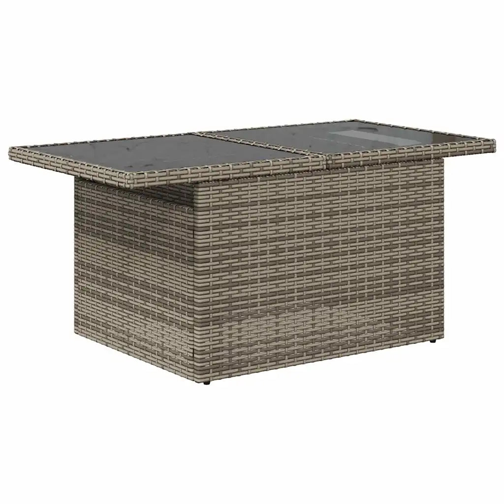 Set Divano da Giardino 9 pz con Cuscini Grigio in Polyrattan 3326851