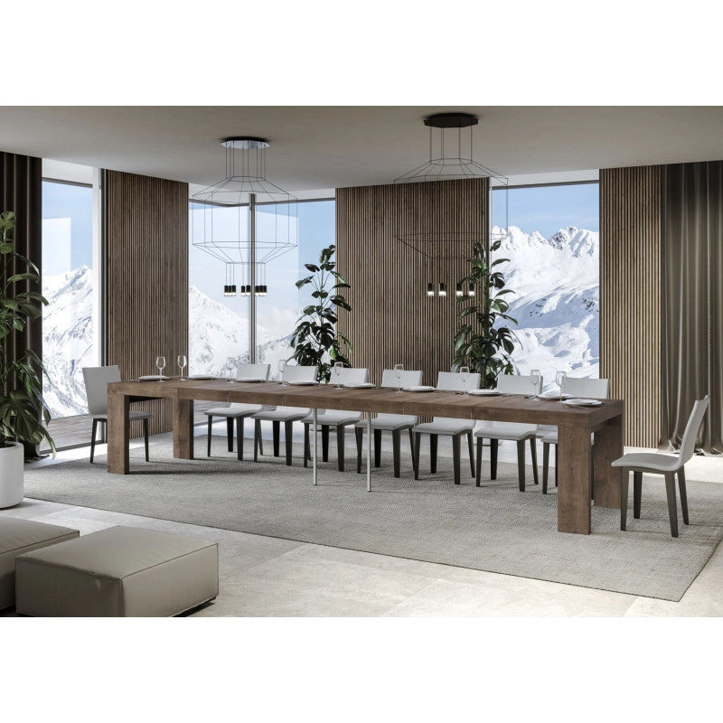 Tavolo allungabile 140/400x90 cm Roxell Premium - Noce