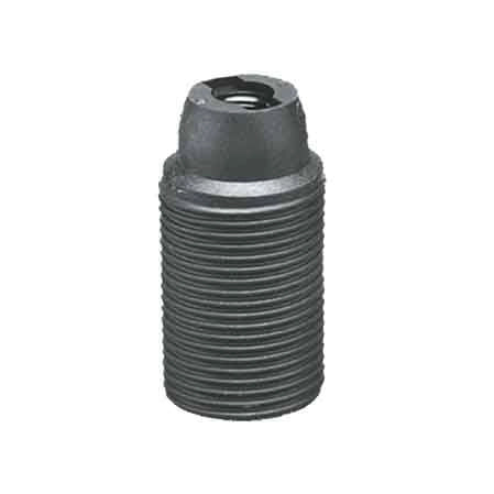 PORTALAMPADA FILETTATO E14 Colore Nero - LAMPO
