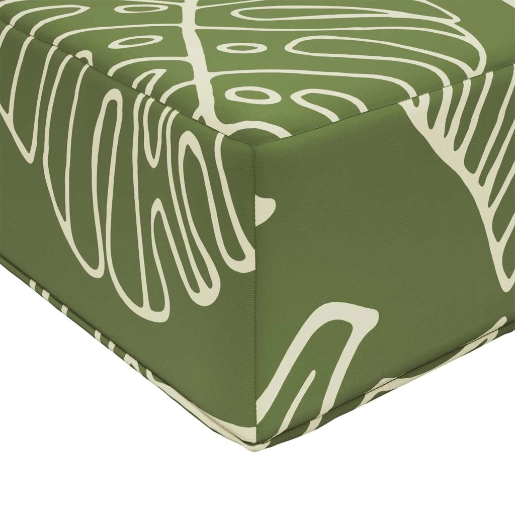 Cuscino per divano da esterno Design a foglia 80 x 80 x 8 cm 900826