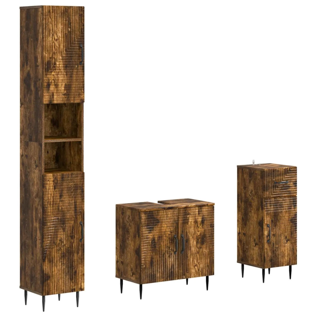 Set di armadietti da bagno in 3 pezzi HAARLEM 3417860