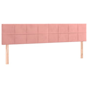 Testiera | Testata Rosa 160x5x78/88 cm in Velluto