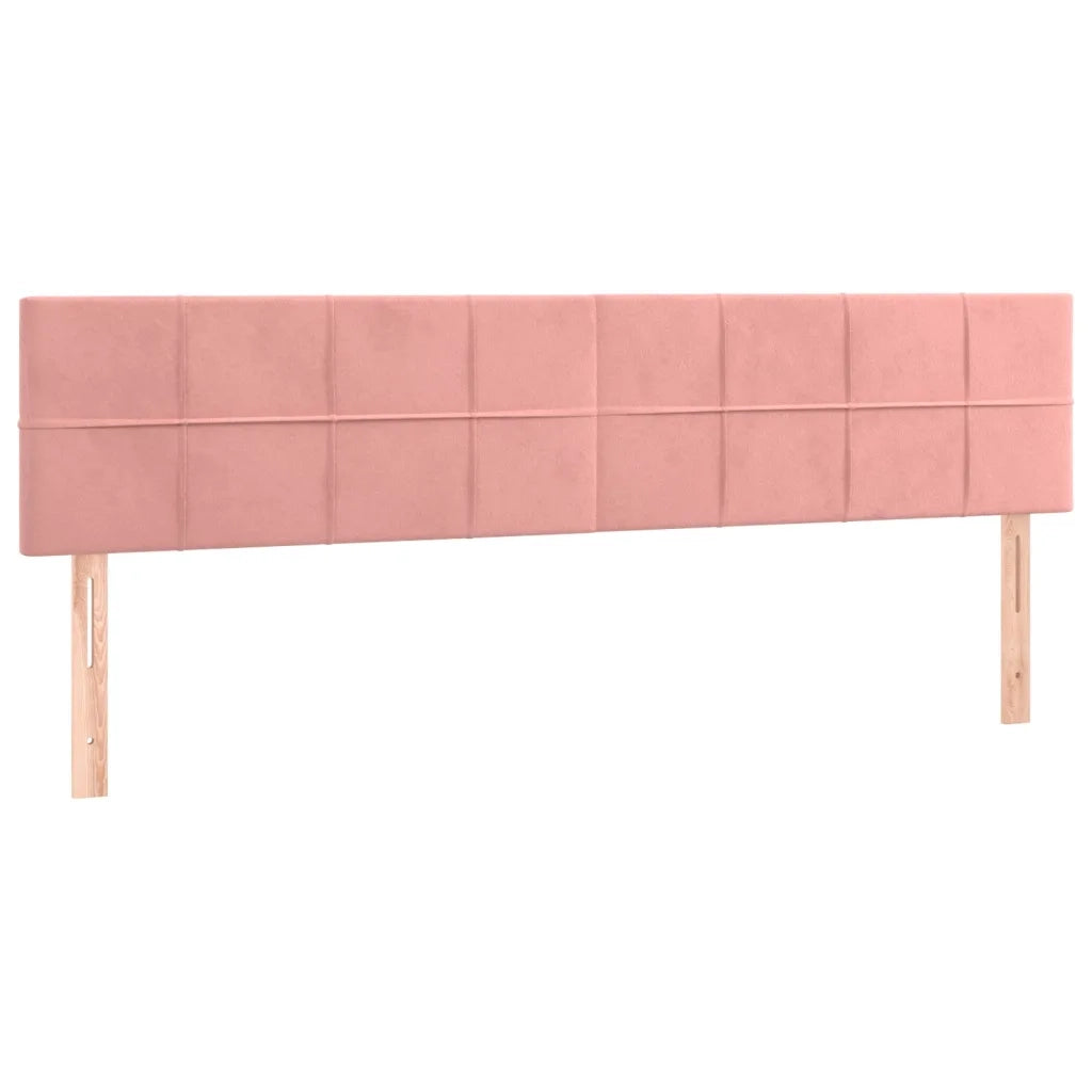 Testiera | Testata Rosa 160x5x78/88 cm in Velluto