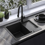 Lavello In Acciaio Paul Black senza rubinetto da cucina