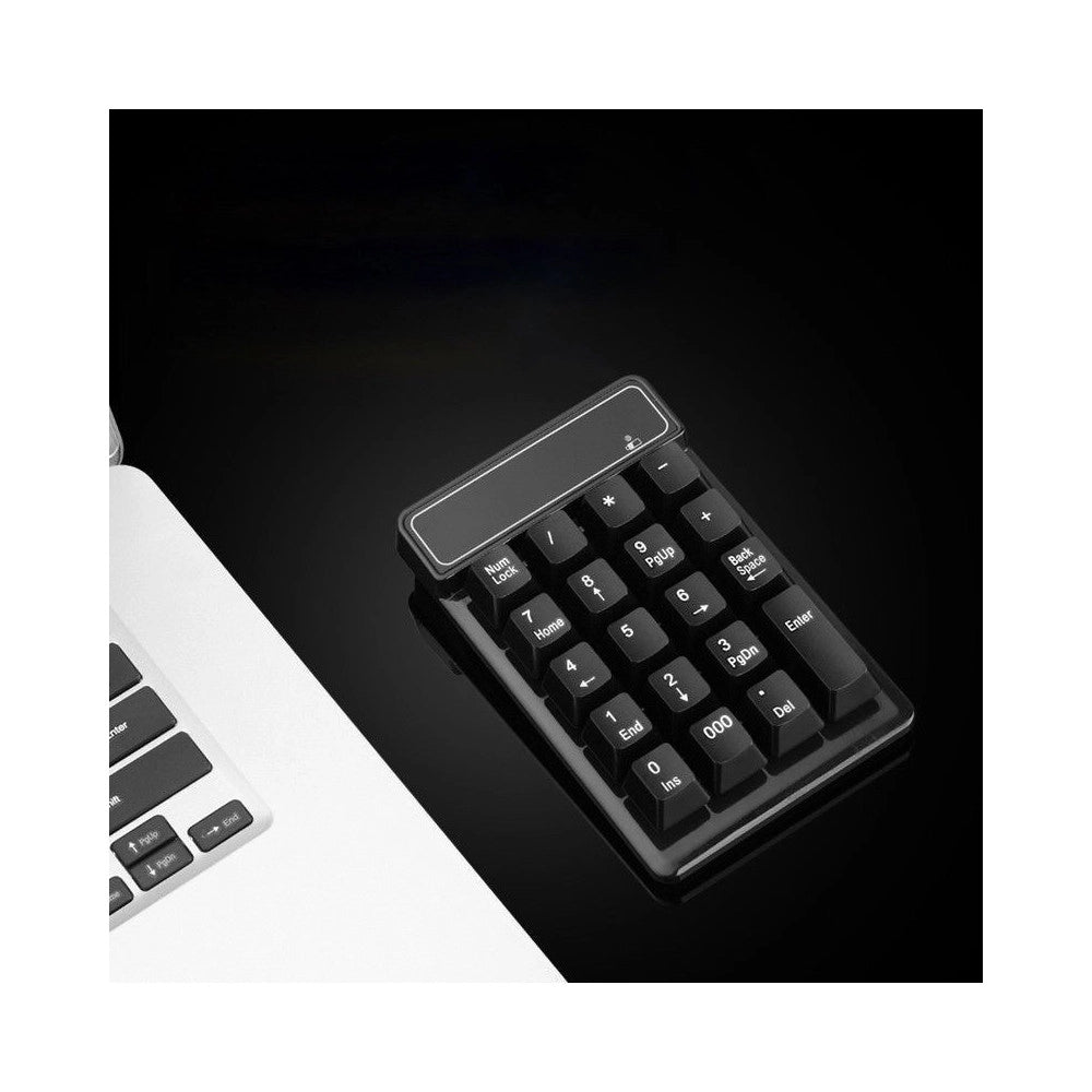 Trade Shop - Tastierino Numerico Wireless 19 Tasti Con Ricevitore Bluetooth Usb Per Computer -
